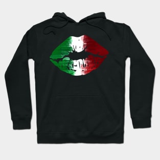 Italian Flag Kiss Me I'M Italian Lips Hoodie